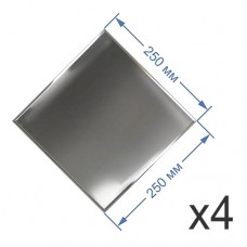 Зеркальная плитка 25x25 см (4 шт.) с фацетом 5 мм (квадрат) 